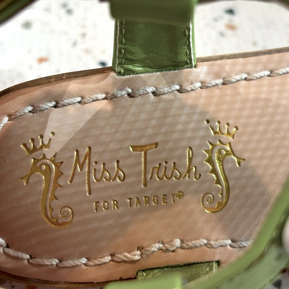 Miss Trish for Target Thong Sandals with Flower &‎ Butterfly Little Girls Size 7